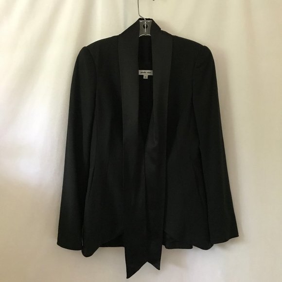 Pamella Roland Black Tuxedo-Style Blazer